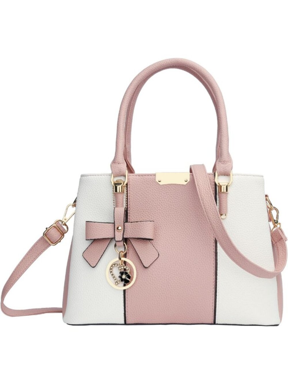 Stylish PU Leather Top Handle Satchel Bag for Women - Chic Handbag & Purse
